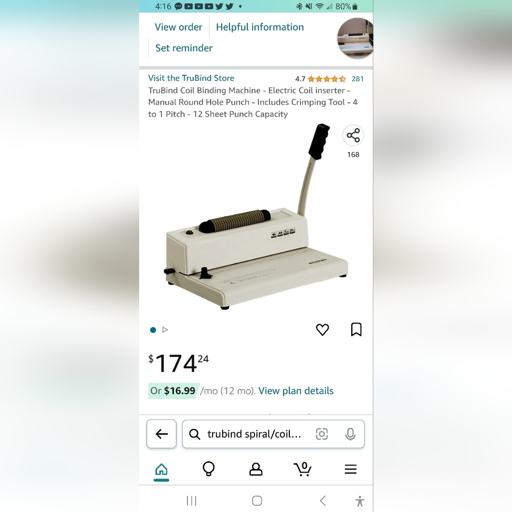 Trubind binding machine